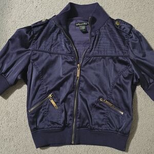 Urban Outfitters Purple Zip-Up Blouse